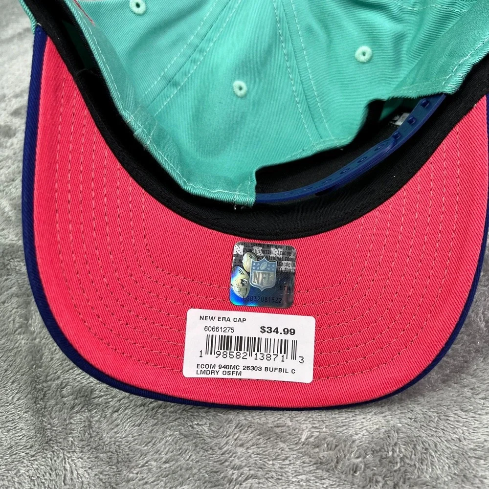 New Era Buffalo Bills Clear Mint 60th‎ Anniversary Patch 9Forty M Frame Snapback